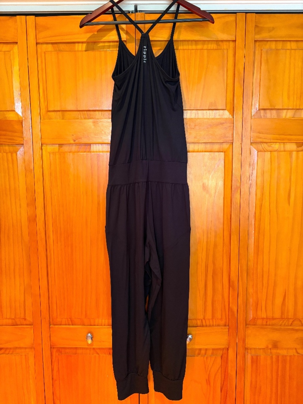 NWT Ripple Yoga Wear Cotton Jumpsuit Size Medium Black - Picture 6 of 14